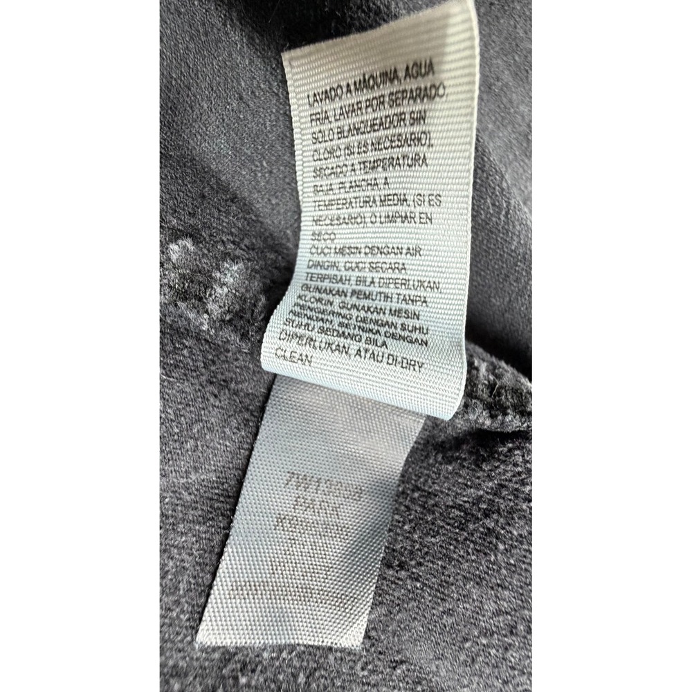 Lucky Brand Womens XL Velvet Western Shirt Charcoal Gray Snap Front Shacket - Picture 6 of 10